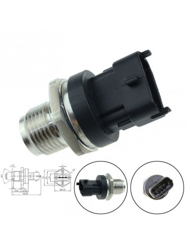 Capteur pression carburant, 0281006188, 2.0 dCi (M9R), 2.5 dCi/CDTI (G9U) et 3.0 (ZD3).